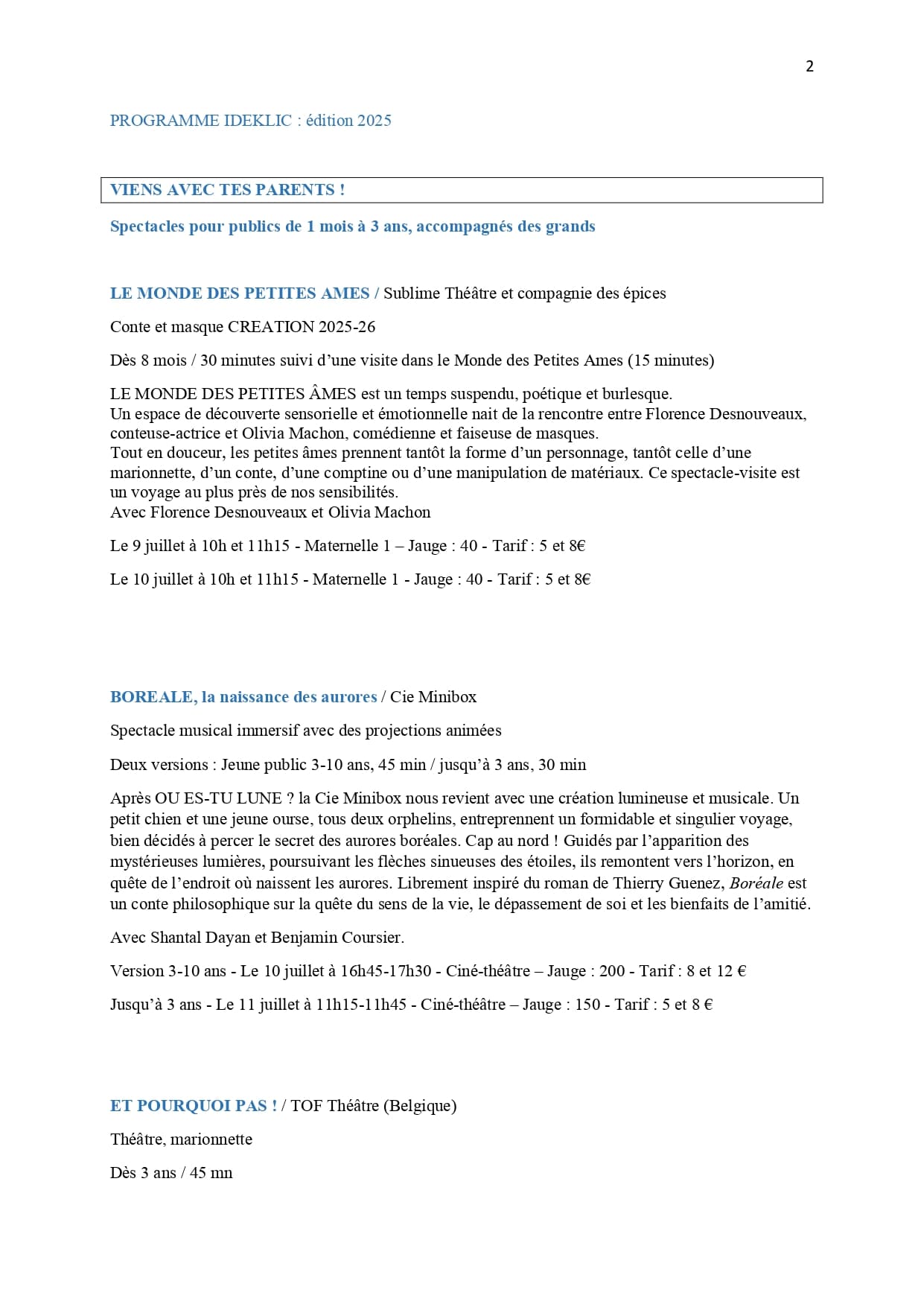 ideklic 2025 brochure spectacles 28 avril 25 v5 page 0002 - Festival Ideklic