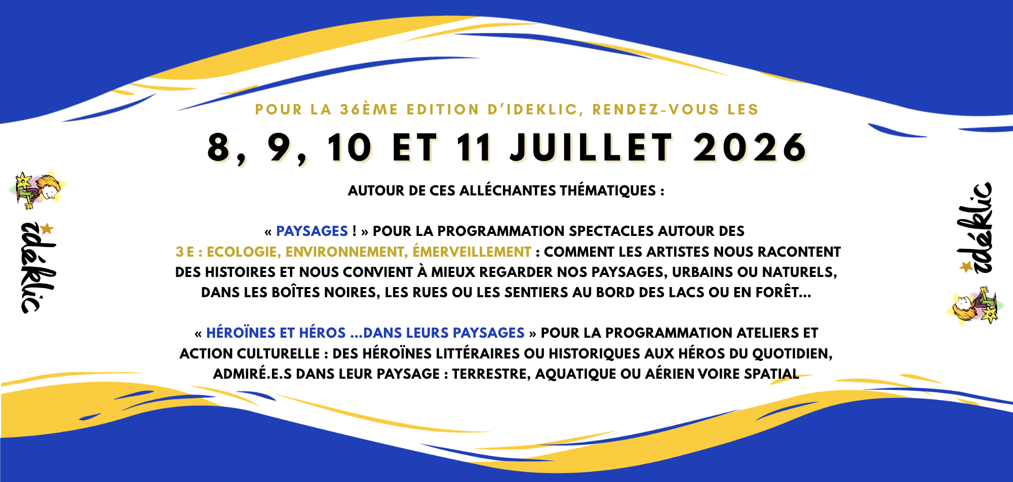 bandeau promo thematique - Festival Ideklic