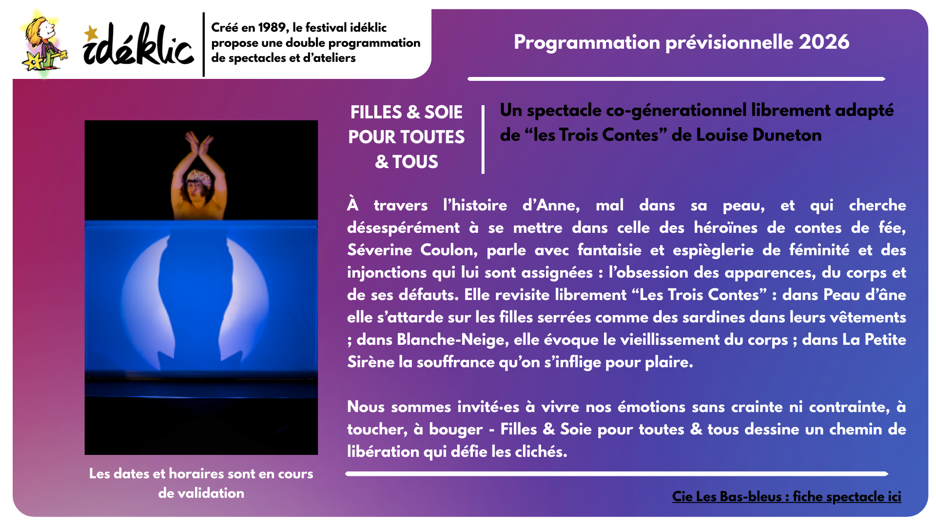 filles soie pour toutes tous - Festival Ideklic