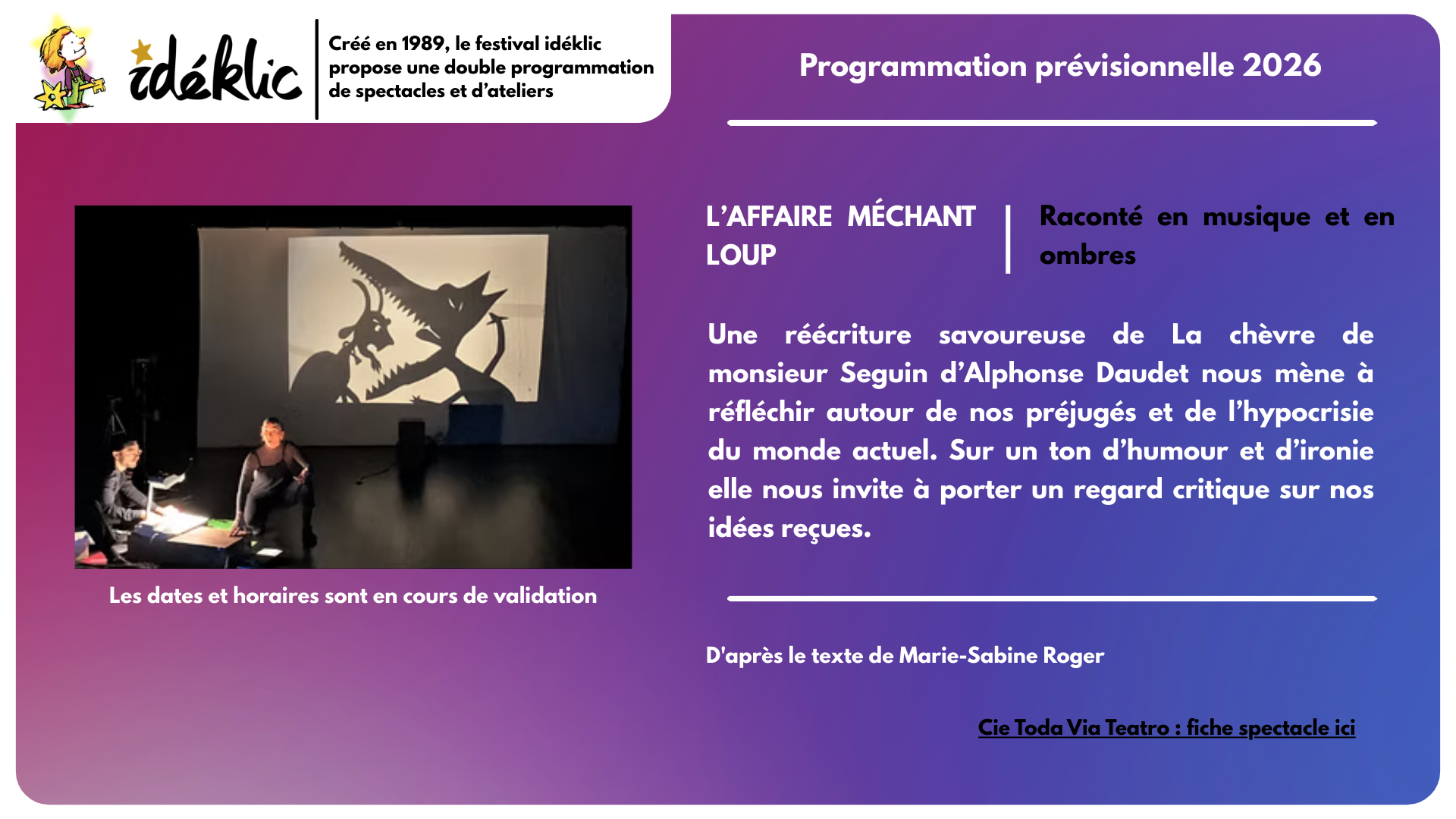 laffaire mechant loup - Festival Ideklic