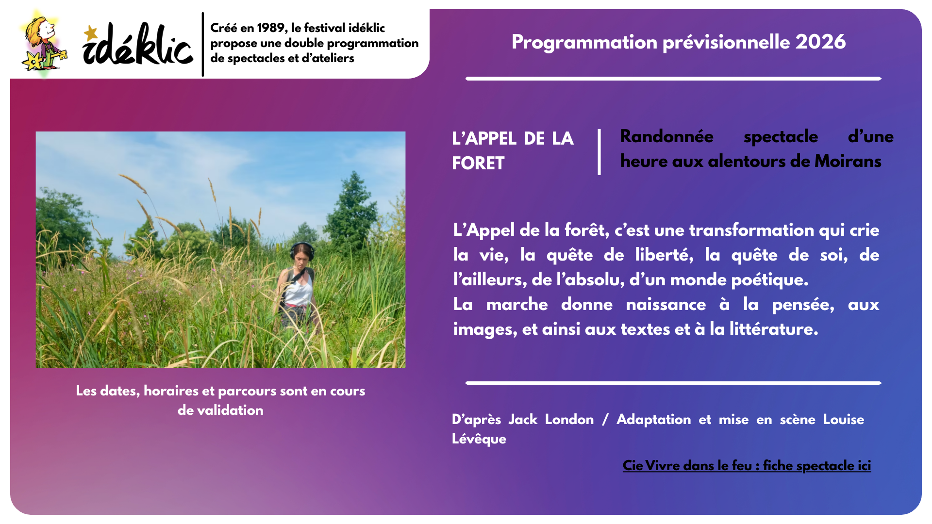 lappel de la foret - Festival Ideklic