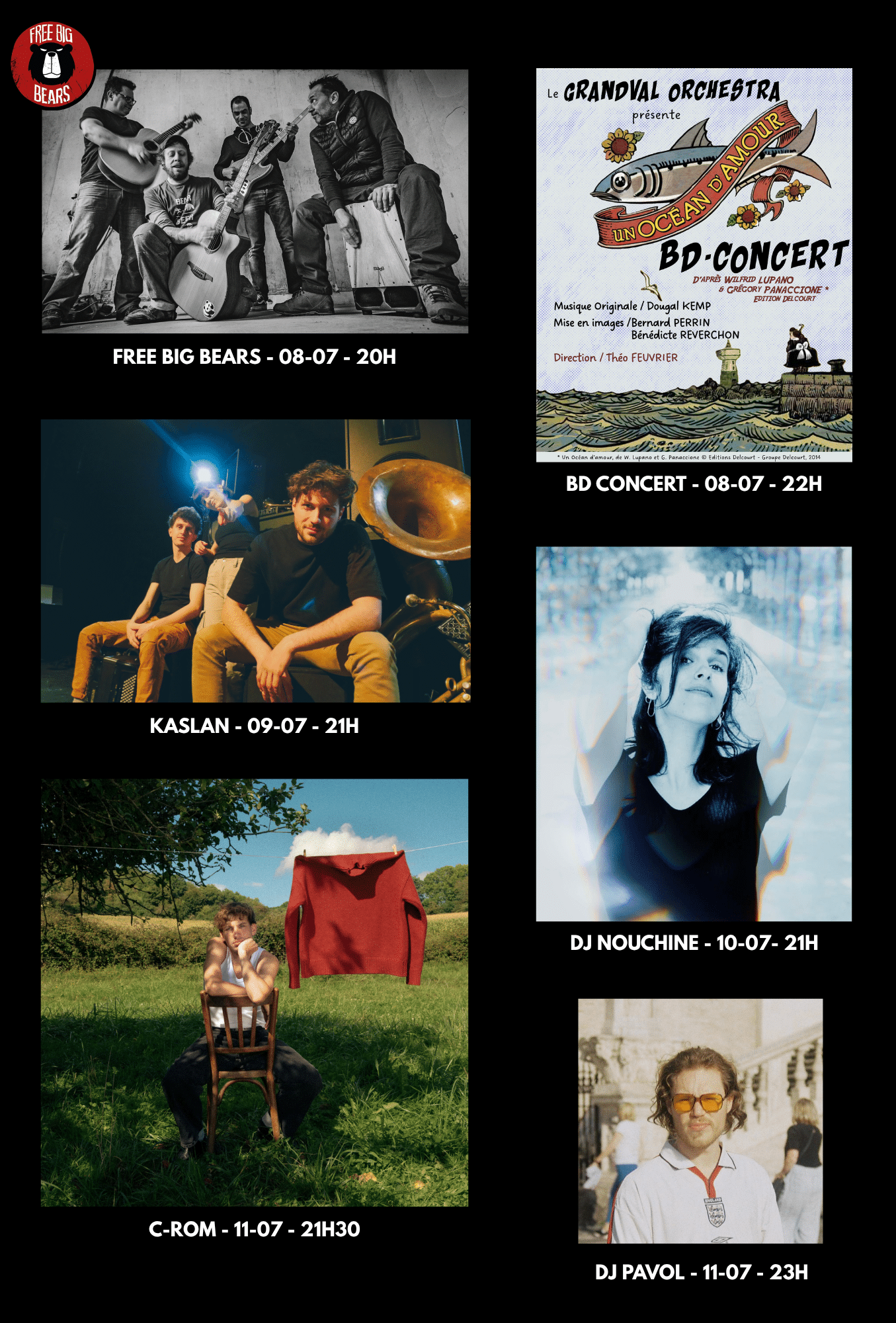 Concerts gratuits