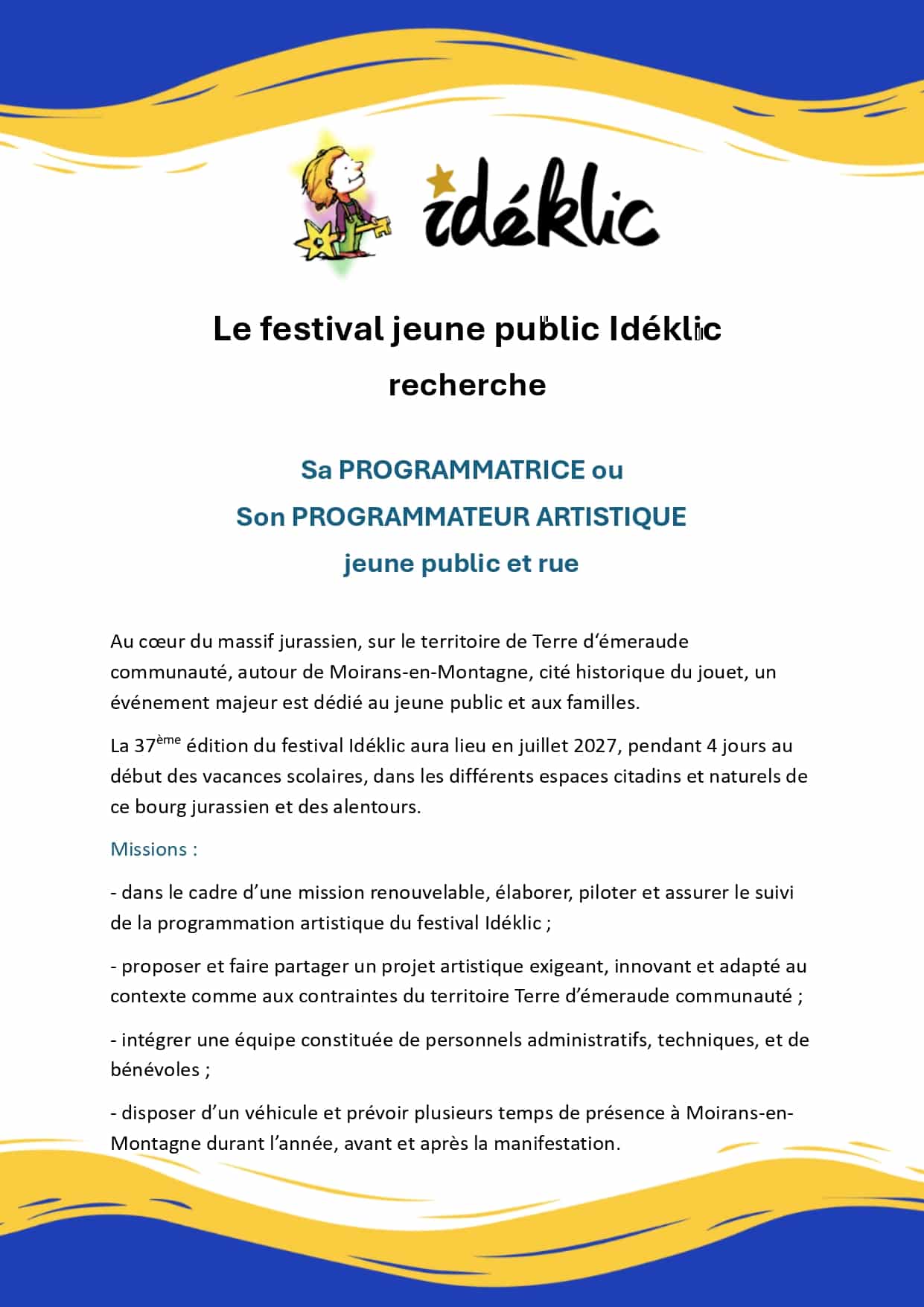 offre demploi ideklic attachee de programmation page 0001 - Festival Ideklic